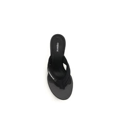 Coperni Black Polyamide Wedge Sandals