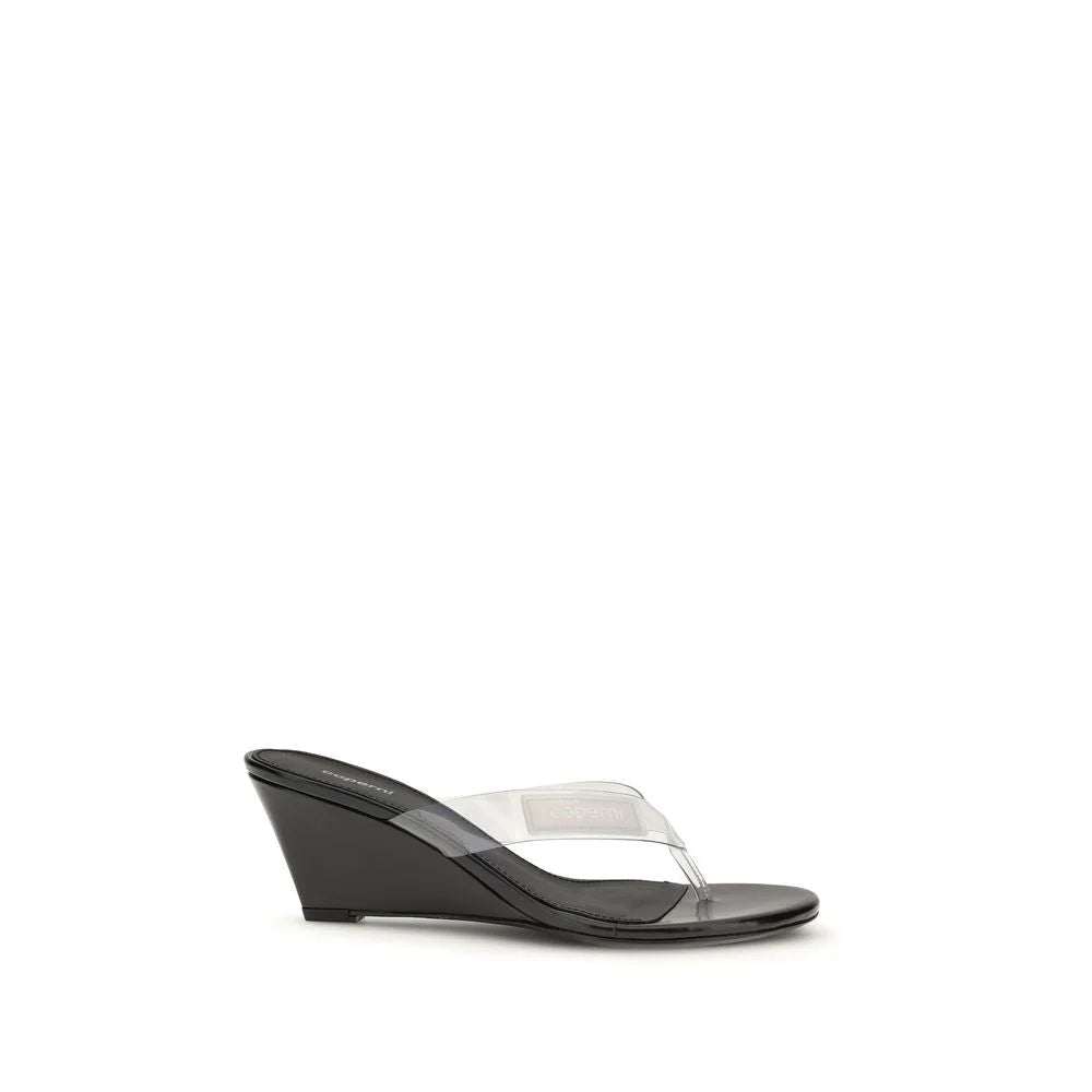 Coperni Black Pvc Flip-Flop Sandals - EU39/US9