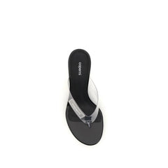Coperni Black Pvc Flip-Flop Sandals - EU39/US9