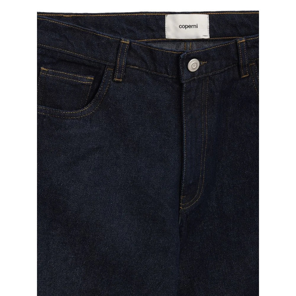 Coperni Blue Cotton High-Waisted Jean - Jeans