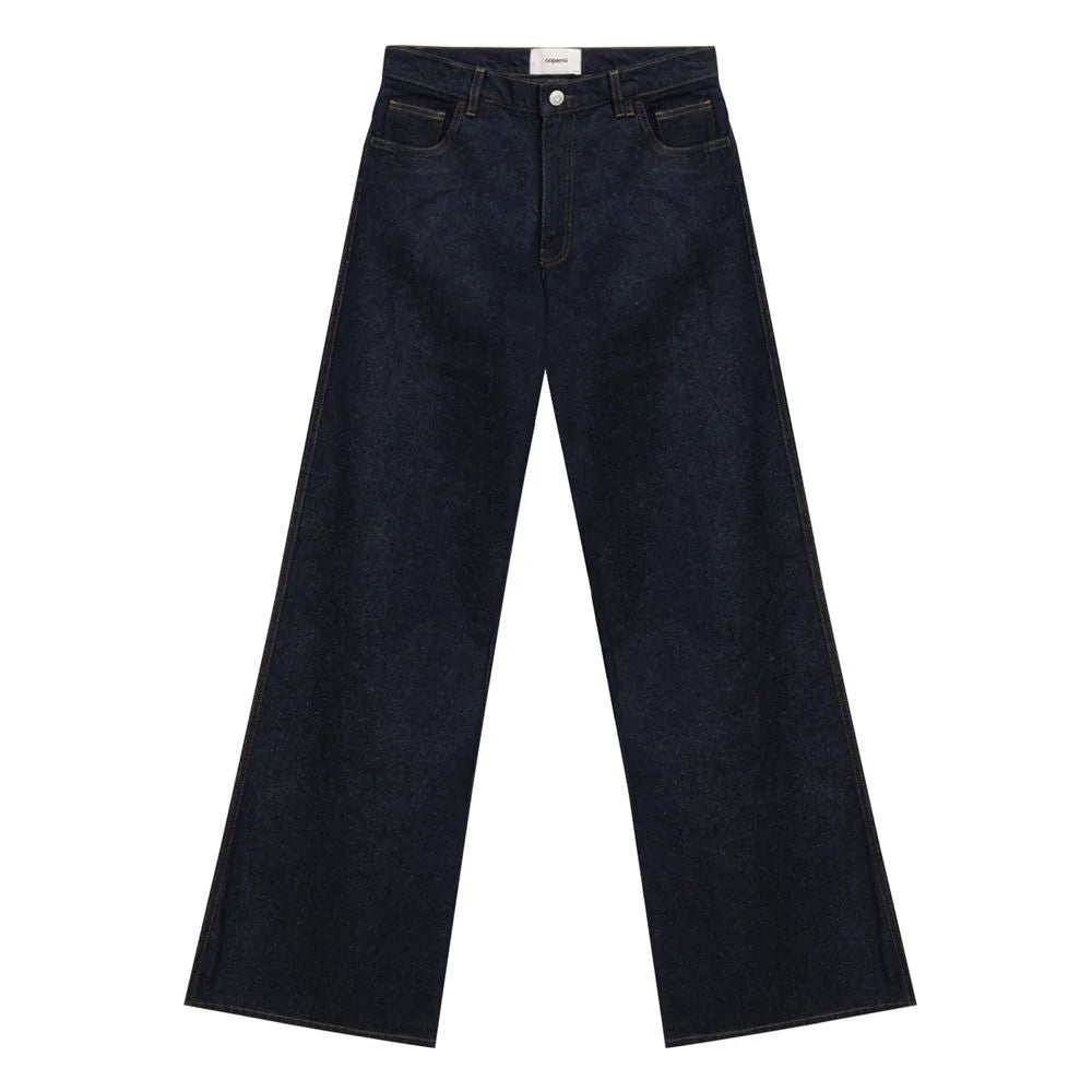 Coperni Blue Cotton High-Waisted Jean - Jeans