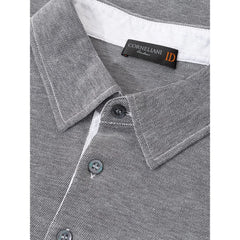 Corneliani Gray Cotton Polo Shirt - IT50 | L - Polos