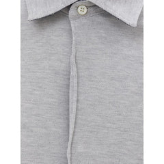 Corneliani Gray Cotton Shirt - IT48 | M - Shirts