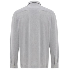 Corneliani Gray Cotton Shirt - IT48 | M - Shirts