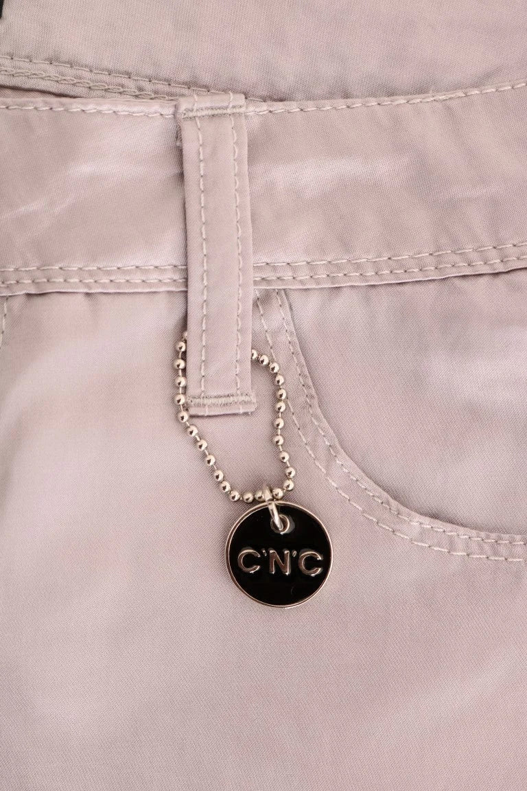 Costume National Beige Cotton Slim Fit Jeans - Jeans