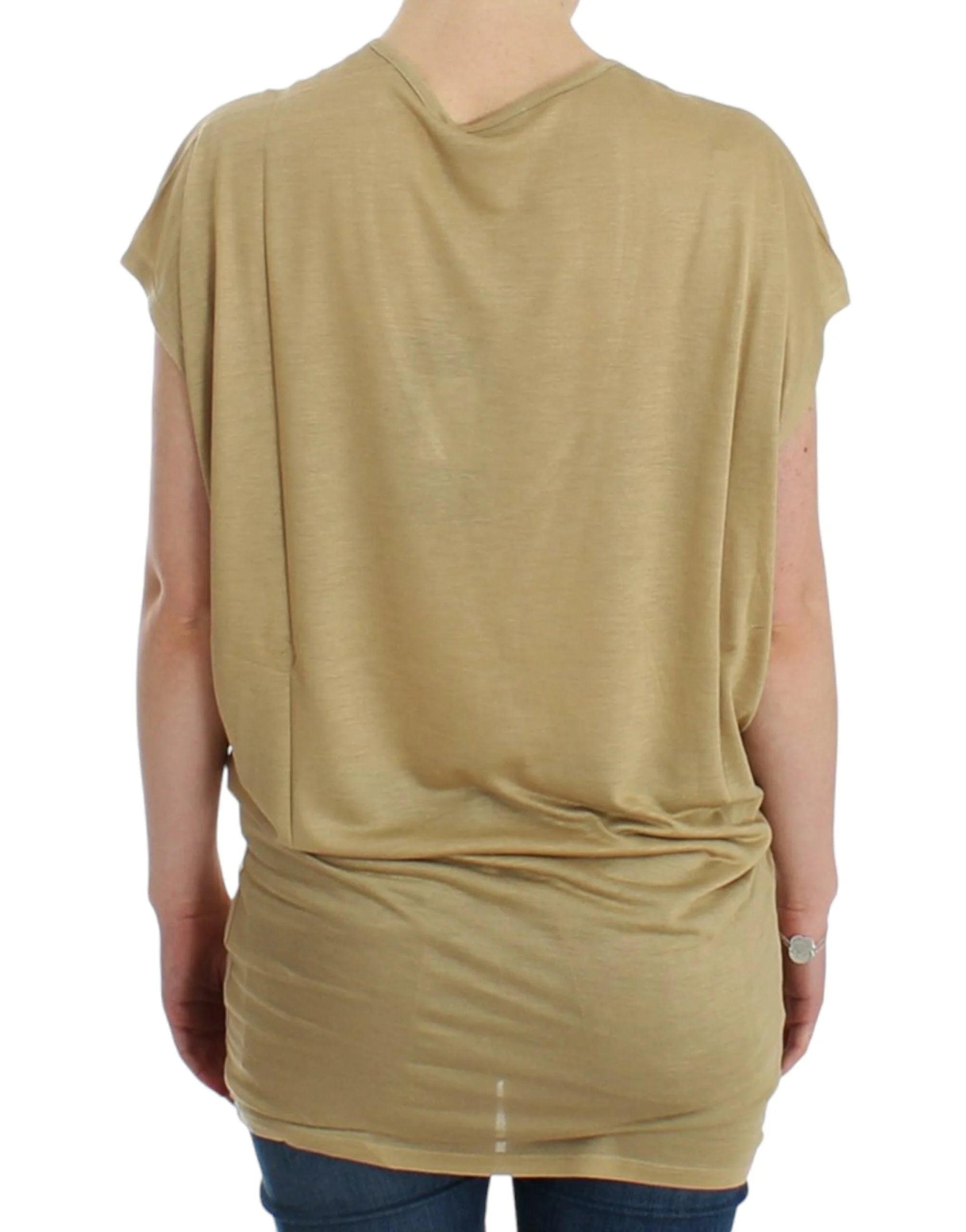 Costume National Beige motive print t-shirt - S - T-Shirts