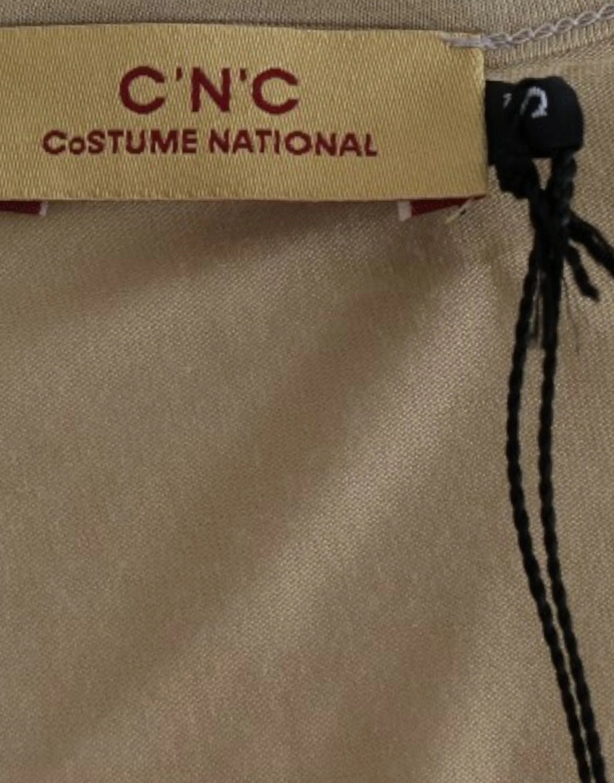 Costume National Beige motive print t-shirt - S - T-Shirts