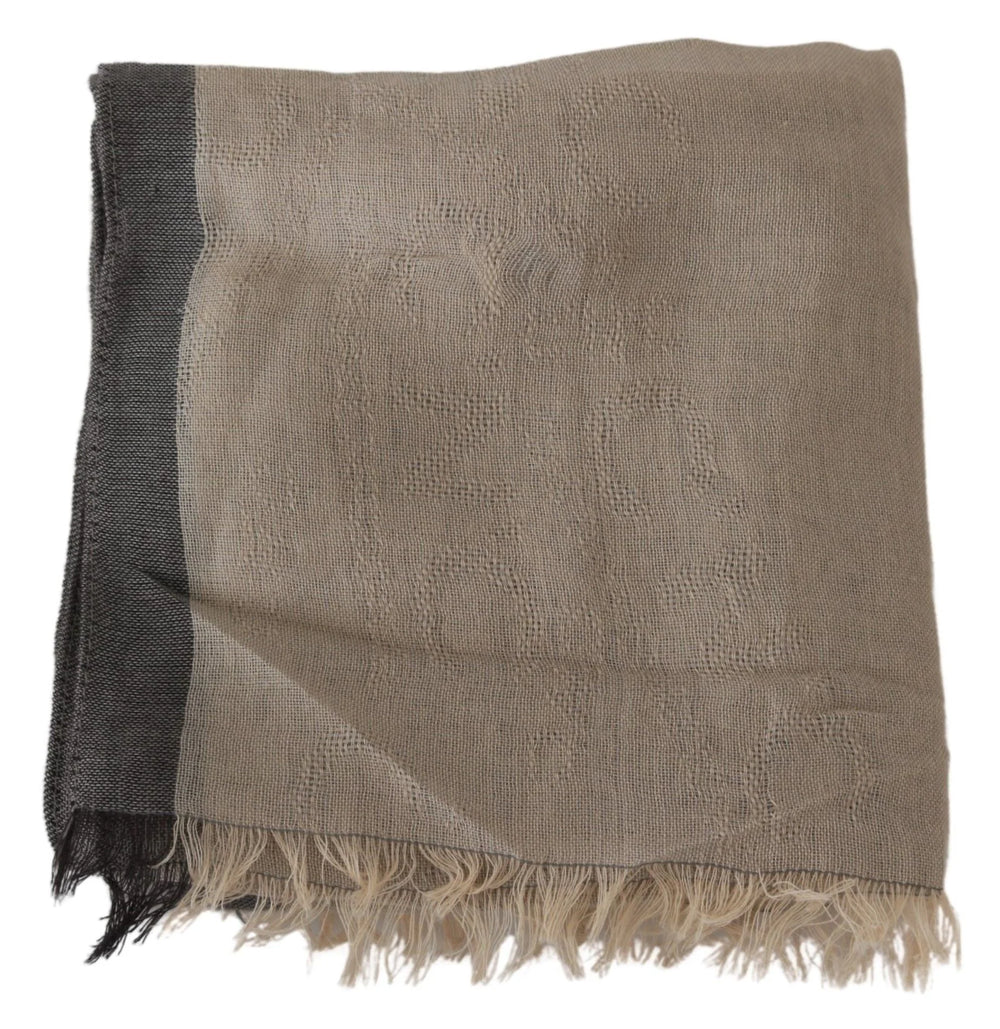 Costume National Beige Women Cotton Shawl Scarf - Scarves & Shawls