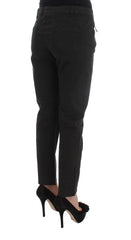 Costume National Black Cotton Capri Cropped Denim Jeans - W28 - Jeans