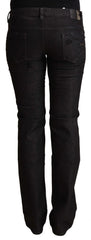 Costume National Black Cotton Low Waist Skinny Jeans - Jeans