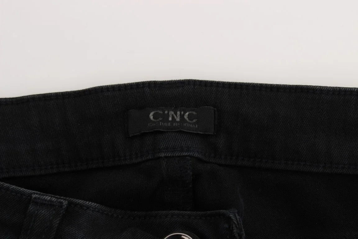 Costume National Black Cotton Slim Fit Denim Jeans - W26 - Jeans
