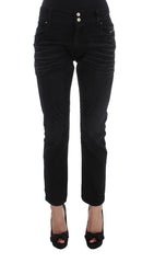 Costume National Black Cotton Slouchy Slims Fit Jeans - W26 - Jeans