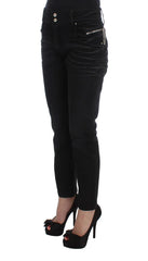Costume National Black Cotton Slouchy Slims Fit Jeans - W26 - Jeans