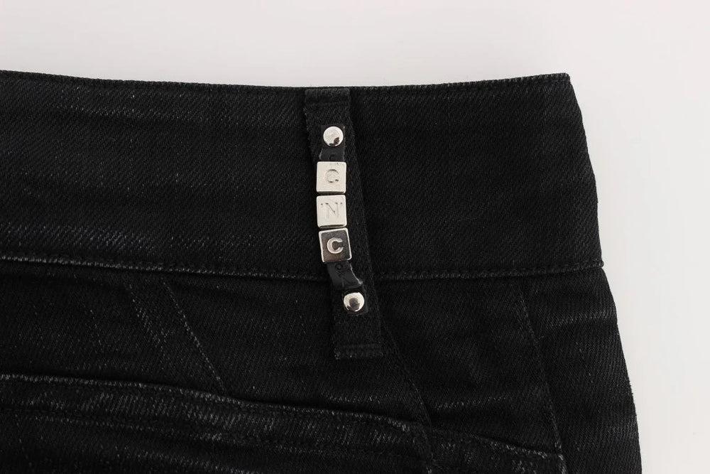 Costume National Black Cotton Slouchy Slims Fit Jeans - W26 - Jeans
