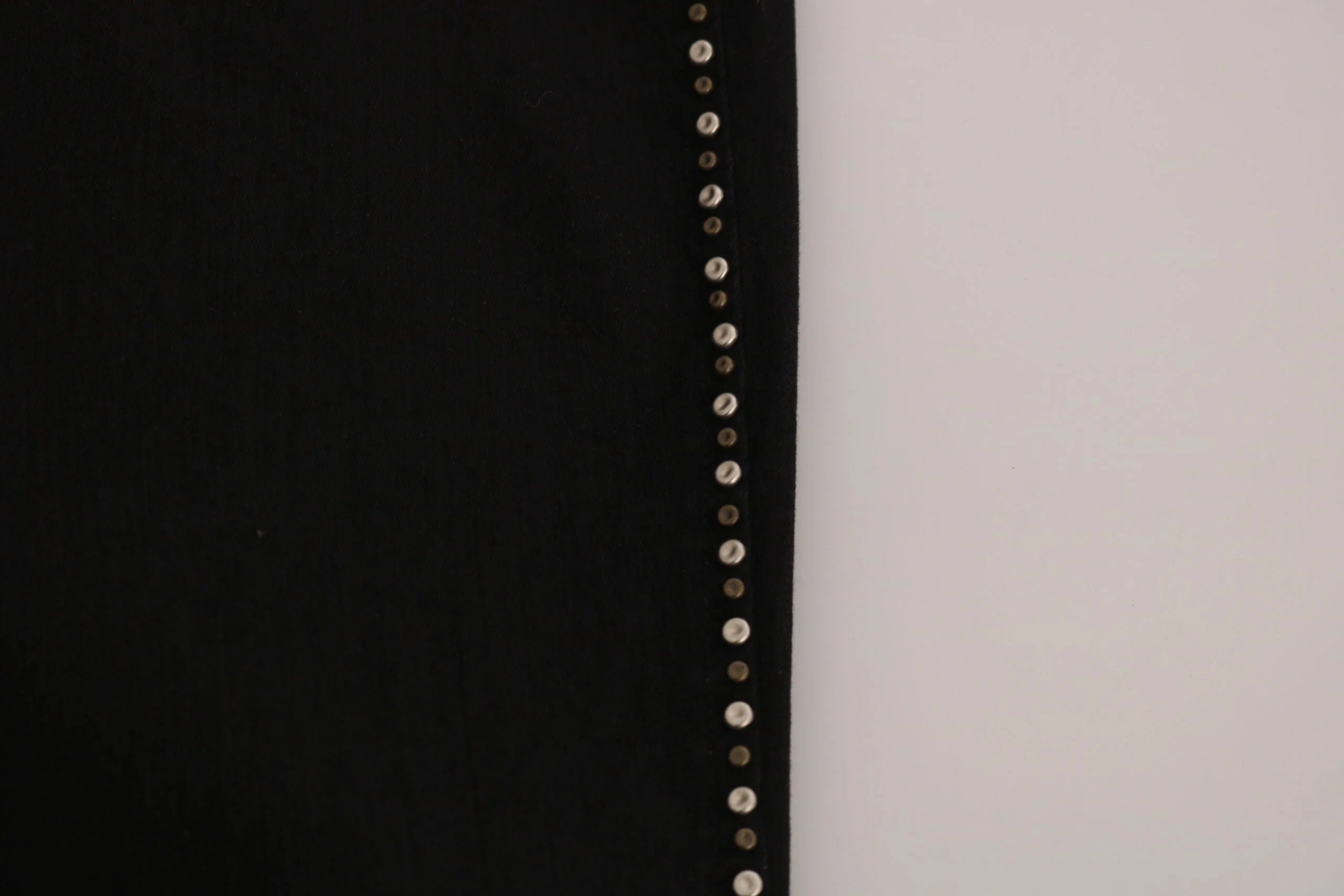 Costume National Black Embellished Mid Waist Skinny Denim Jeans - W26 - Jeans