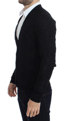 Costume National Black Fine Wool Button Cardigan - Cardigans