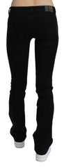 Costume National Black Low Waist Skinny Denim Cotton Jeans - W26 - Jeans