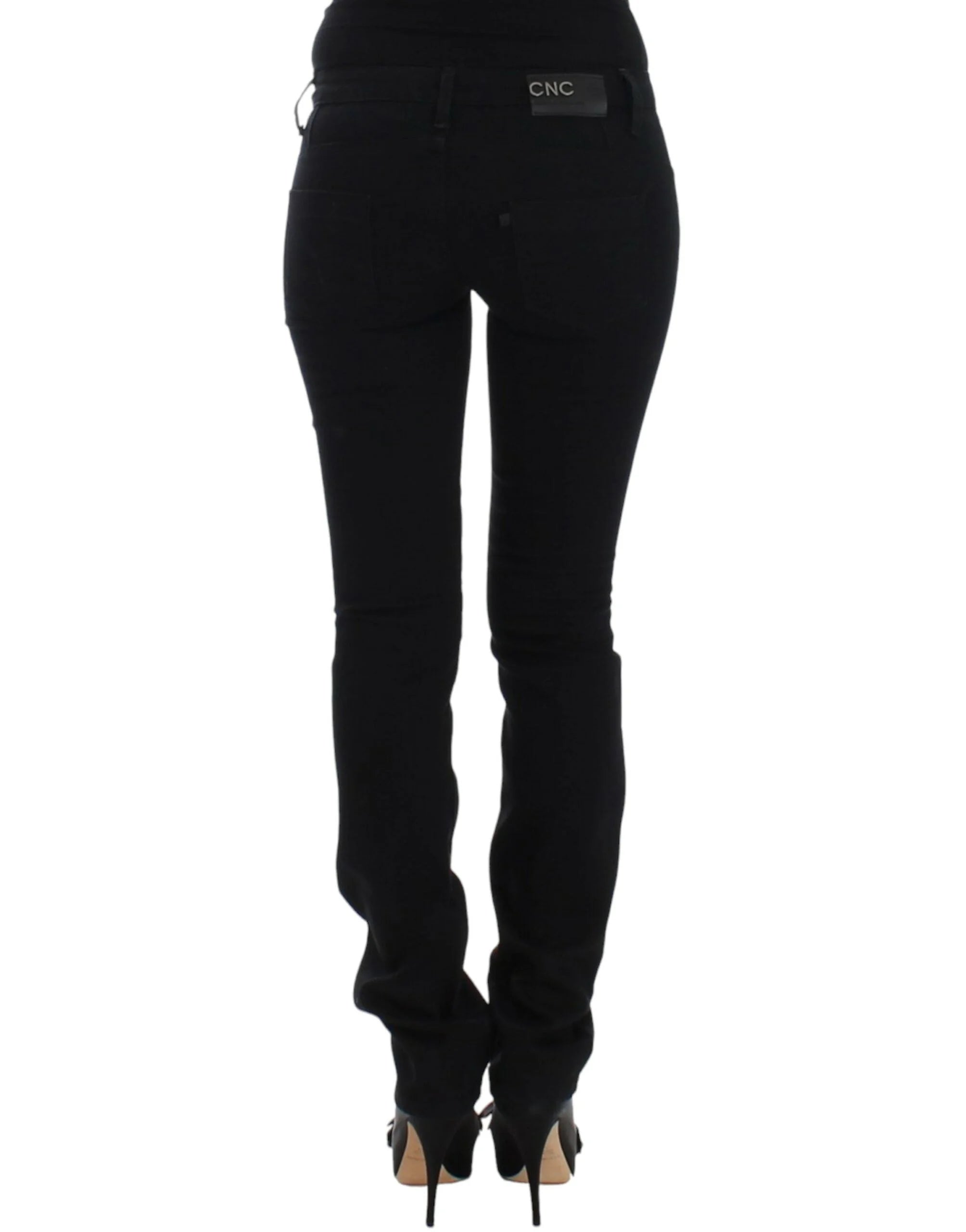 Costume National Black straight leg jeans - W26 - Jeans