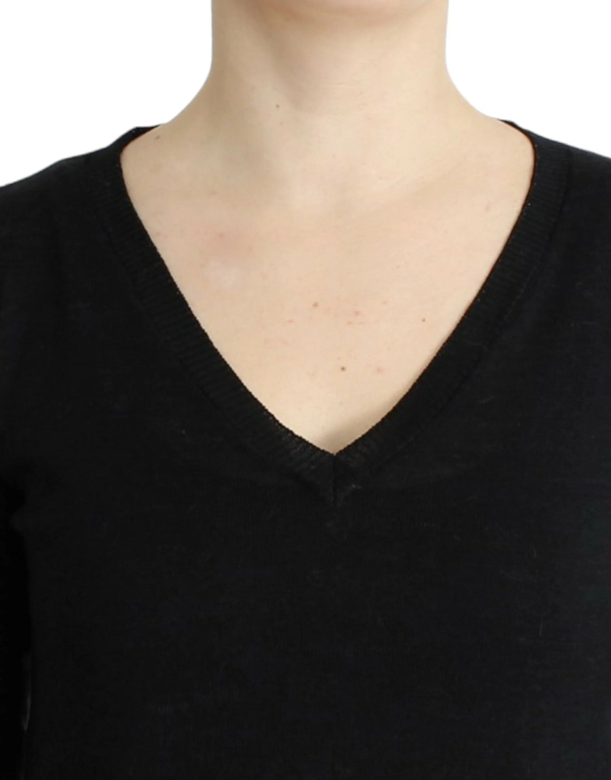 Costume National Black V-neck lightweight sweater - M - Sweaters