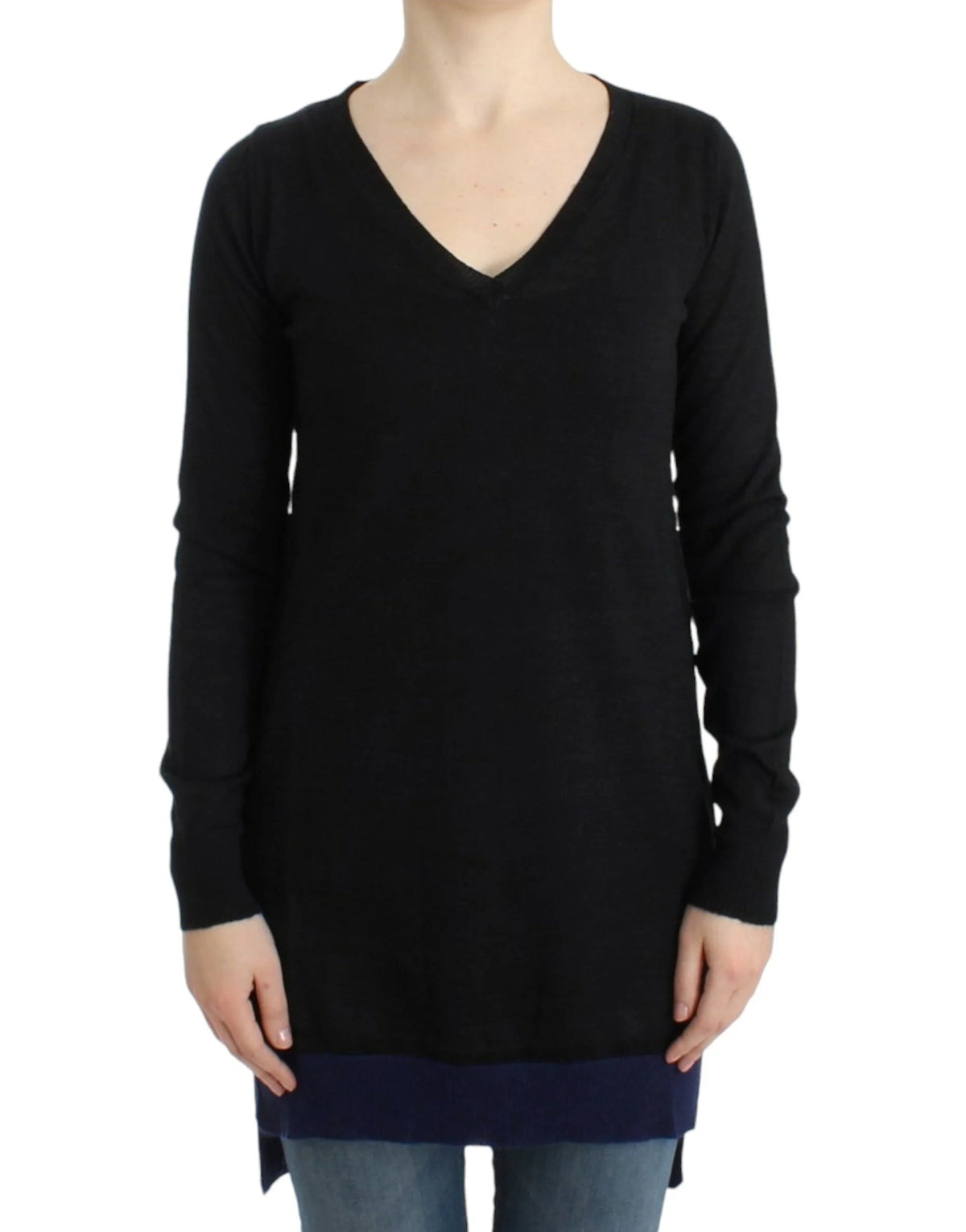 Costume National Black V-neck lightweight sweater - M - Sweaters