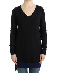 Costume National Black V-neck lightweight sweater - M - Sweaters
