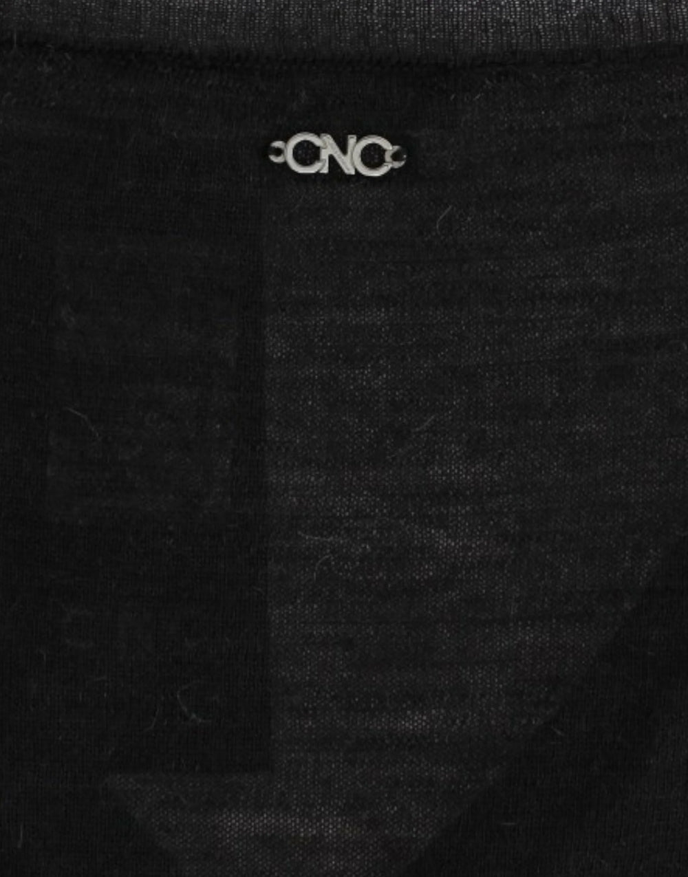 Costume National Black V-neck lightweight sweater - M - Sweaters