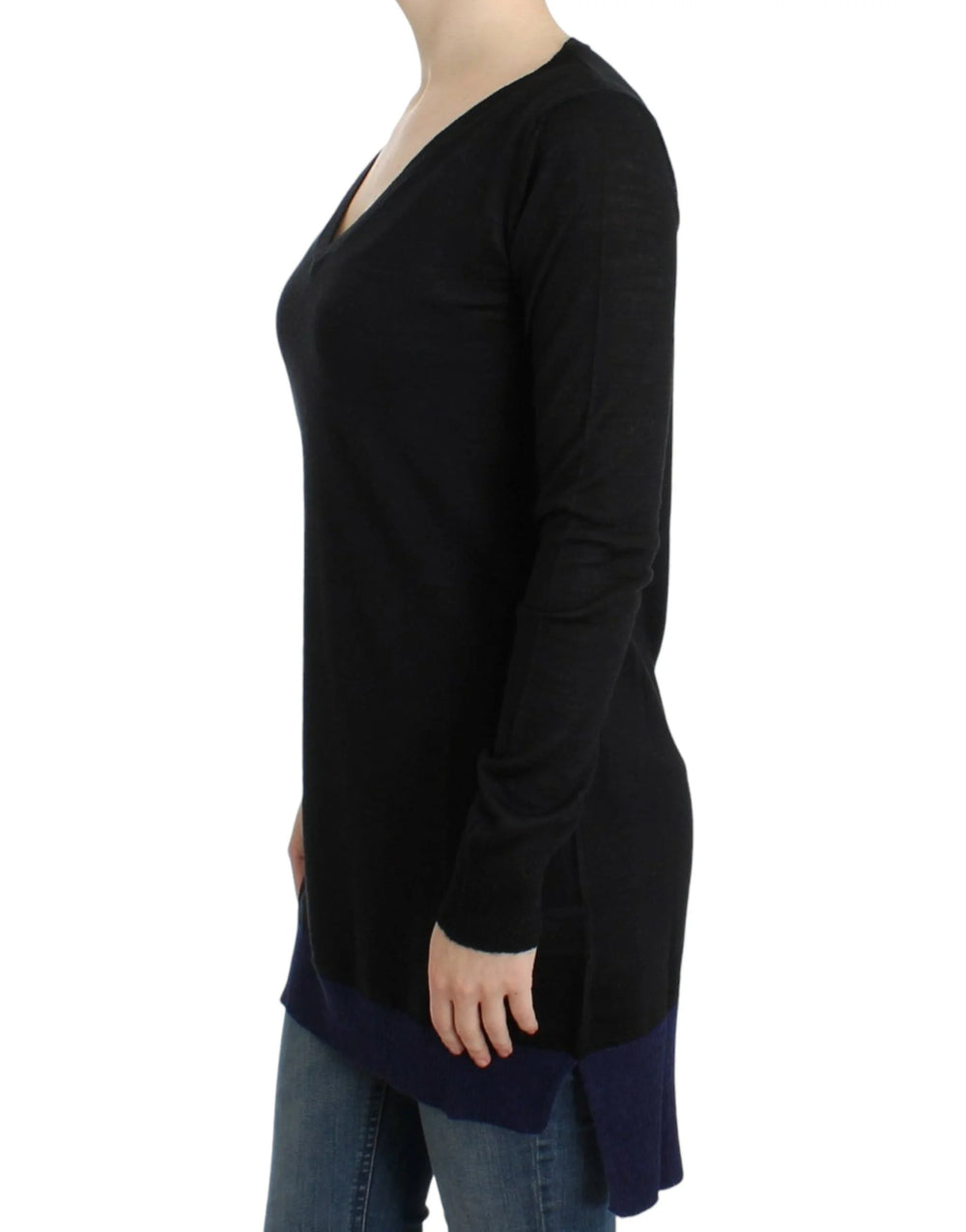 Costume National Black V-neck lightweight sweater - M - Sweaters