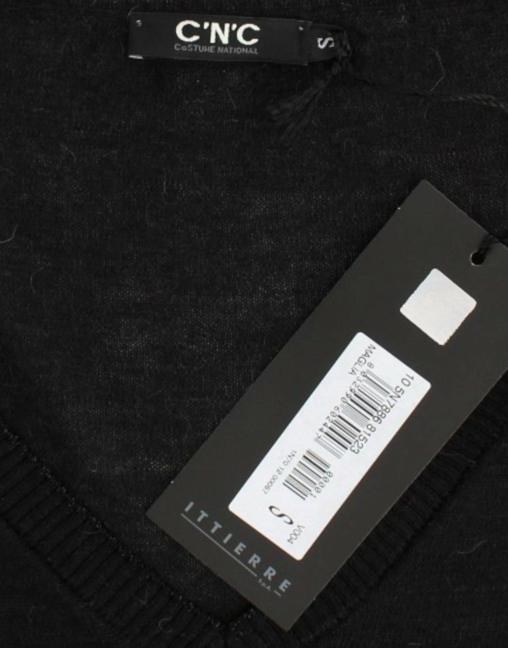 Costume National Black V-neck lightweight sweater - M - Sweaters