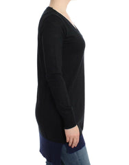 Costume National Black V-neck lightweight sweater - M - Sweaters