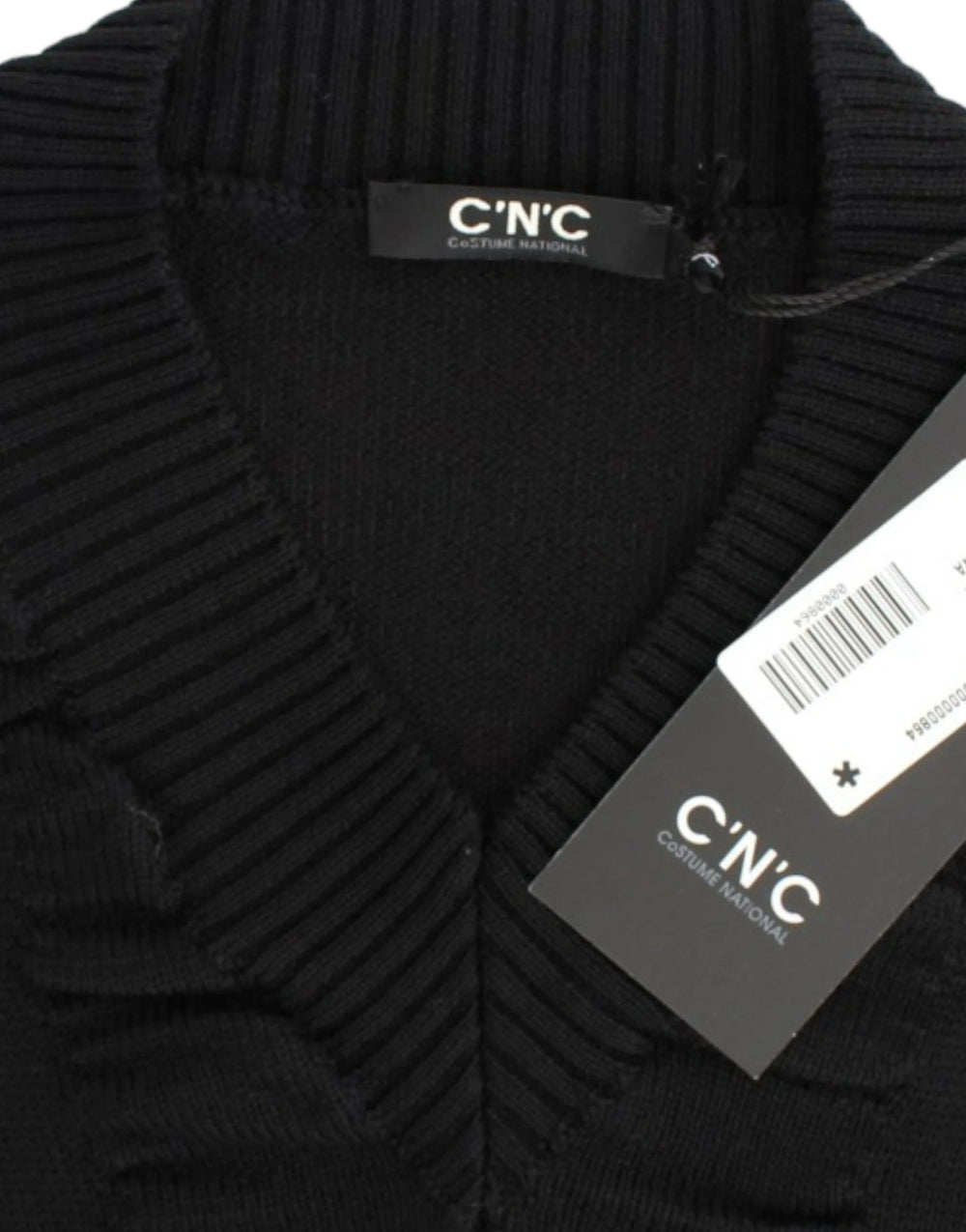 Costume National Black V-neck wool sweater - XS - Sweaters