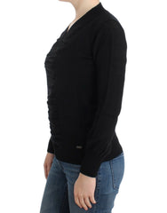 Costume National Black V-neck wool sweater - XS - Sweaters