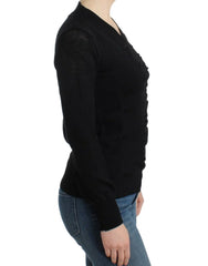 Costume National Black V-neck wool sweater - XS - Sweaters