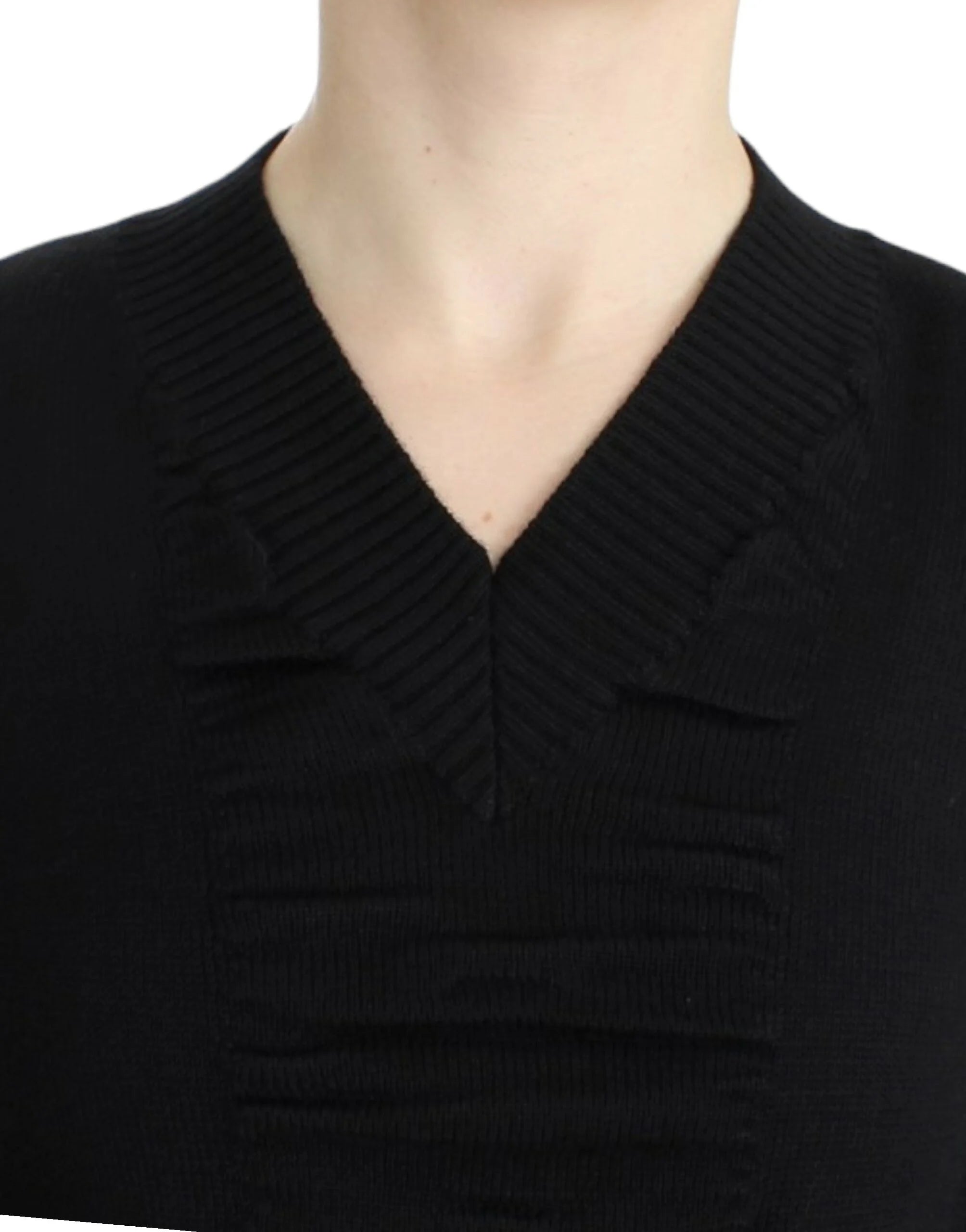 Costume National Black V-neck wool sweater - XS - Sweaters
