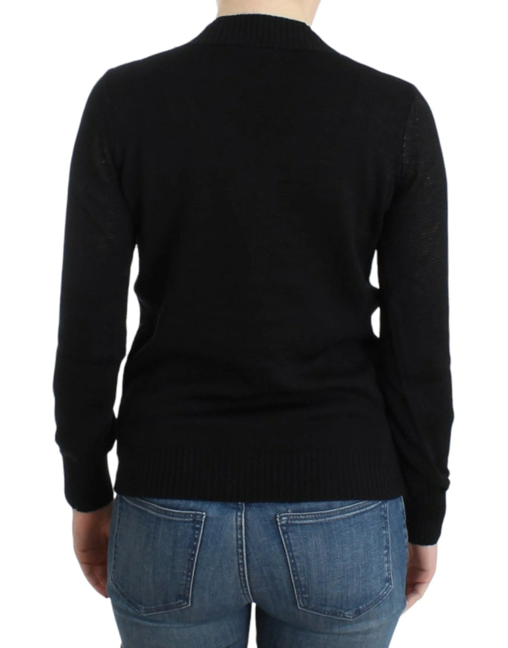 Costume National Black V-neck wool sweater - XS - Sweaters