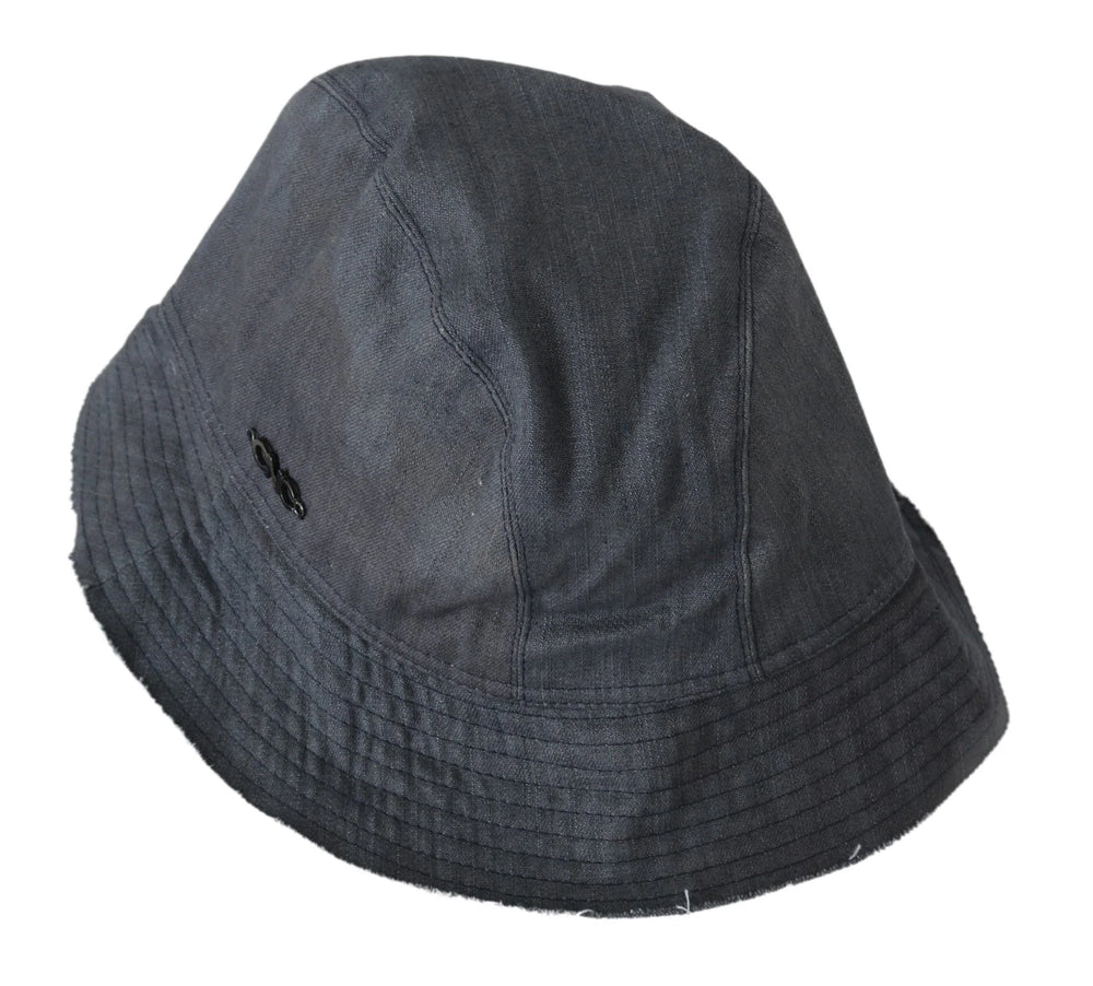 Costume National Black Washed Wide Brim Outdoor Bucket Hat - Bucket Hats