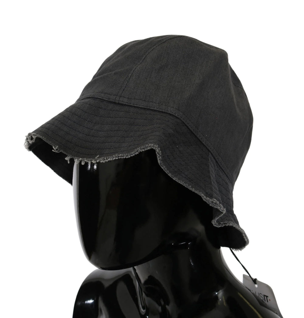 Costume National Black Washed Wide Brim Outdoor Bucket Hat - Bucket Hats
