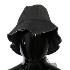 Costume National Black Washed Wide Brim Outdoor Bucket Hat - Bucket Hats