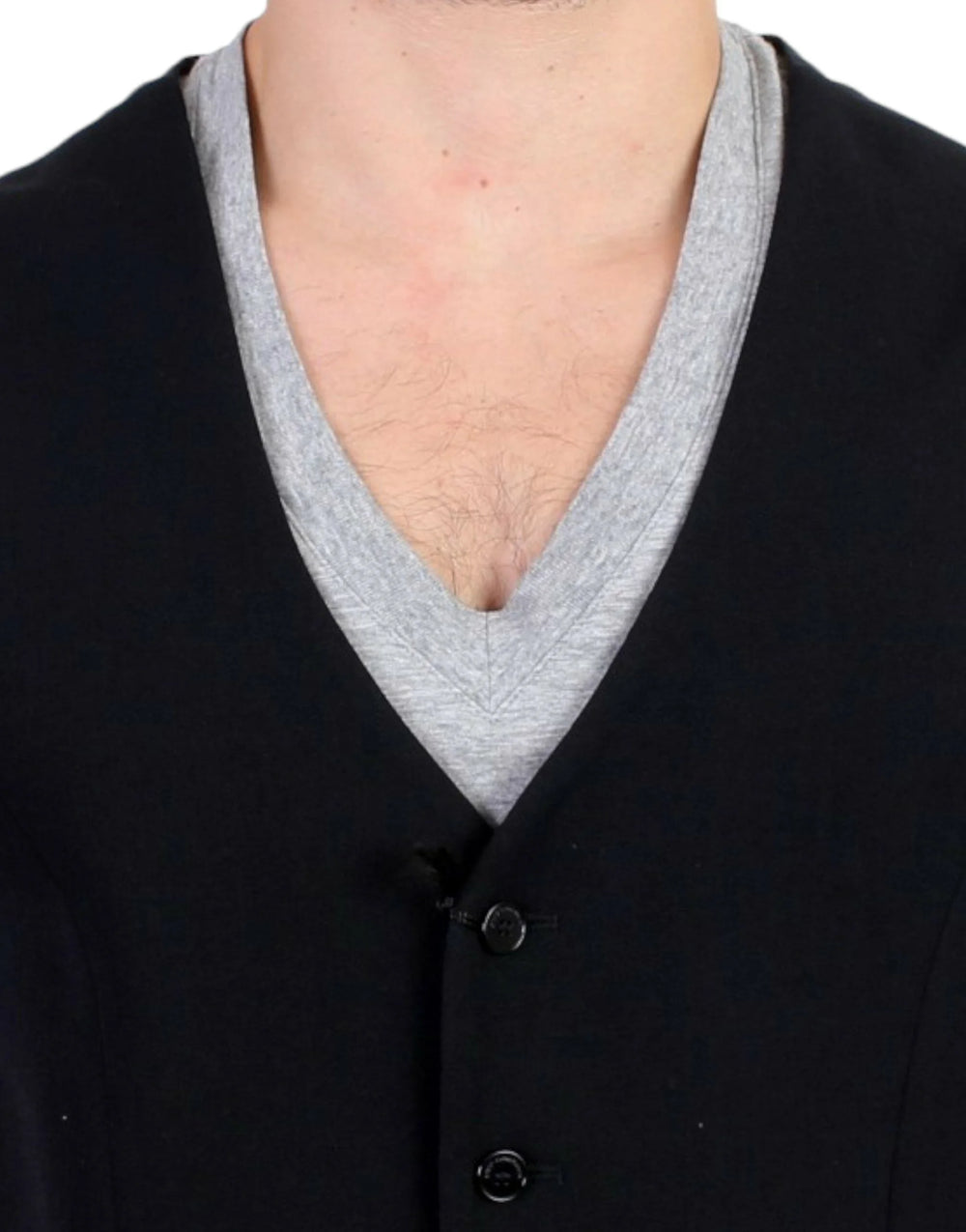 Costume National Black wool blend casual vest - IT48 | M - Vests