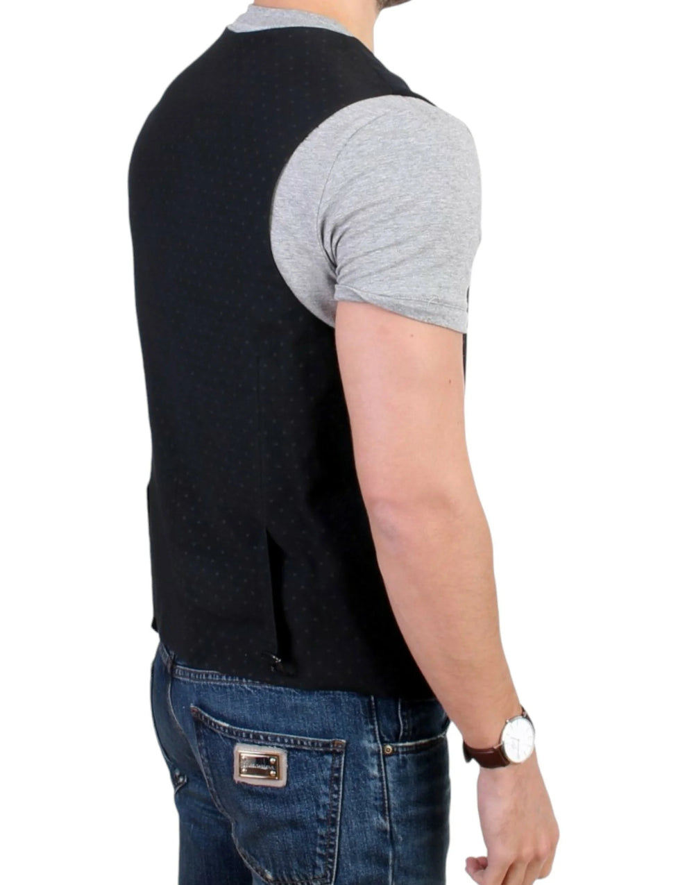 Costume National Black wool blend casual vest - IT48 | M - Vests