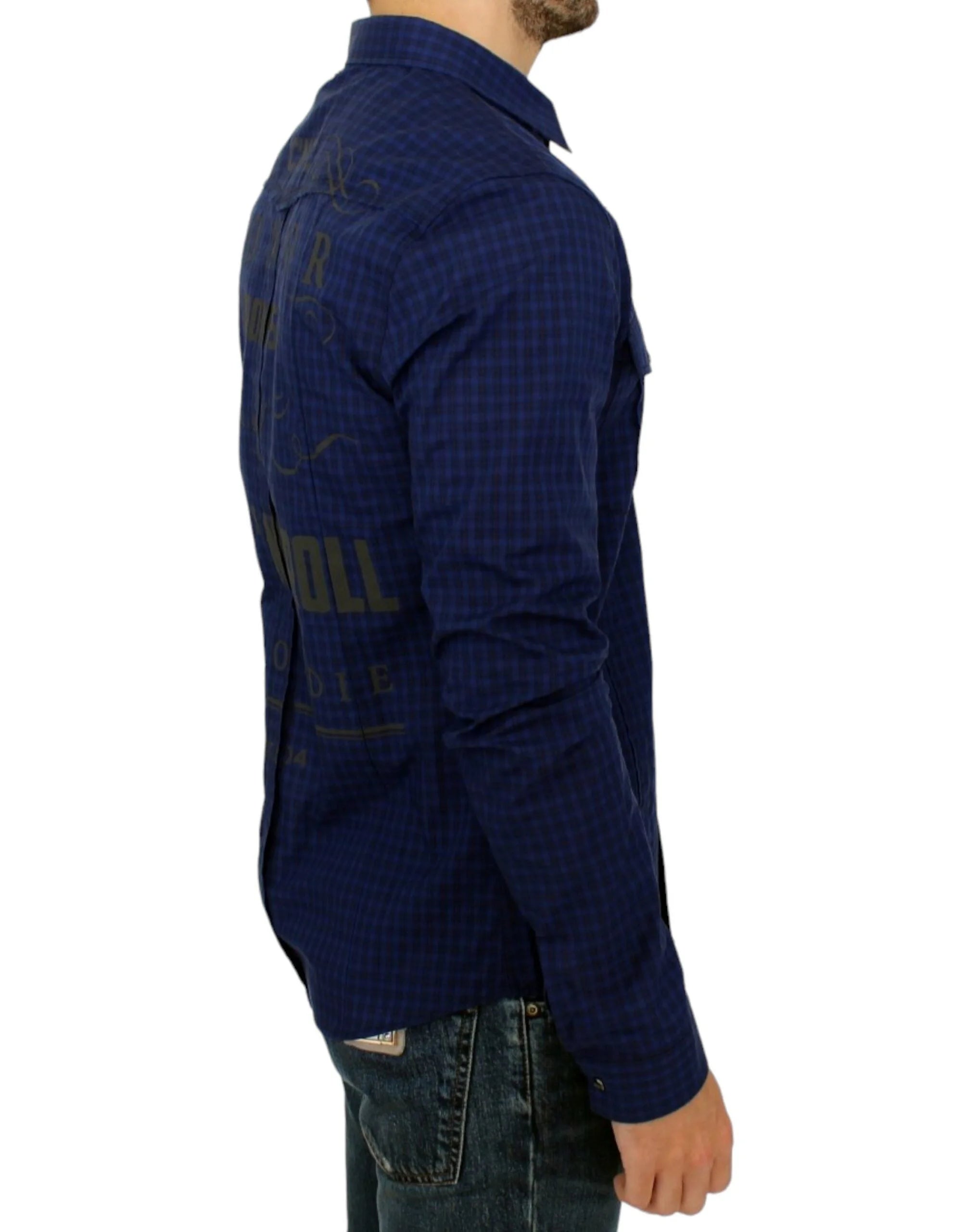 Costume National Blue checkered cotton shirt - IT48 | M - Shirts