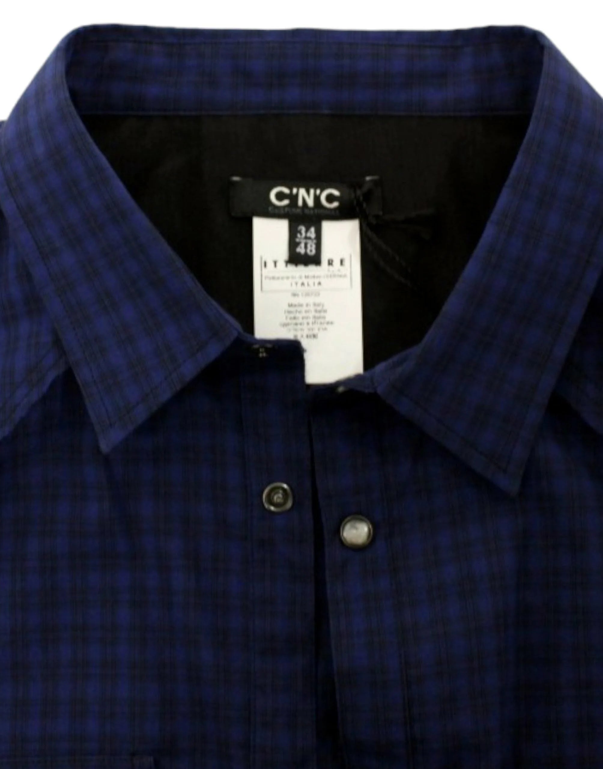 Costume National Blue checkered cotton shirt - IT48 | M - Shirts