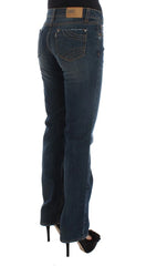 Costume National Blue Cotton Blend Bootcut Jeans - W26 - Jeans