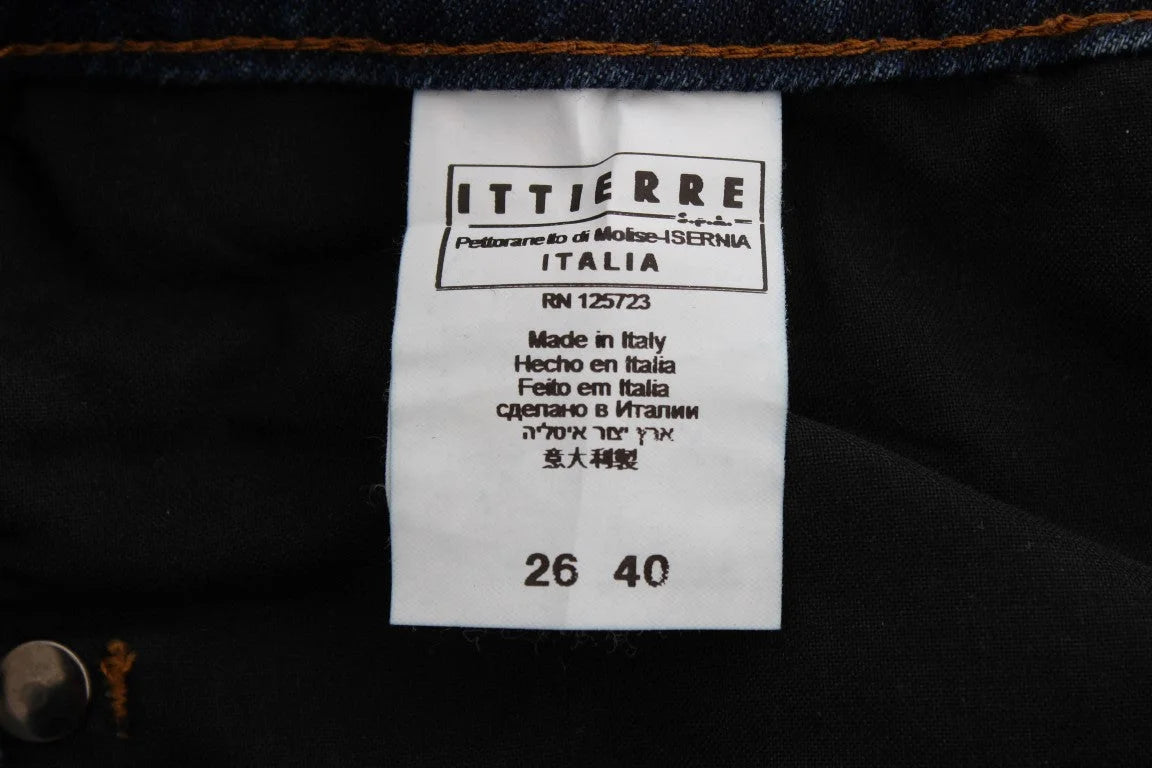 Costume National Blue Cotton Blend Bootcut Jeans - W26 - Jeans