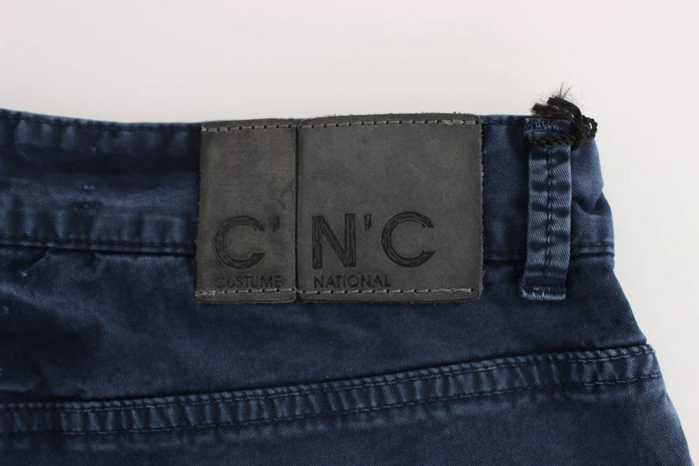 Costume National Blue Cotton Blend Denim Jeans - Jeans