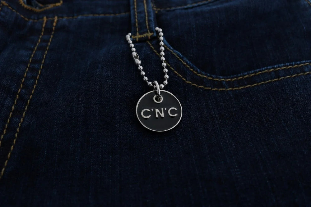 Costume National Blue Cotton Bootcut Flared Jeans - Jeans