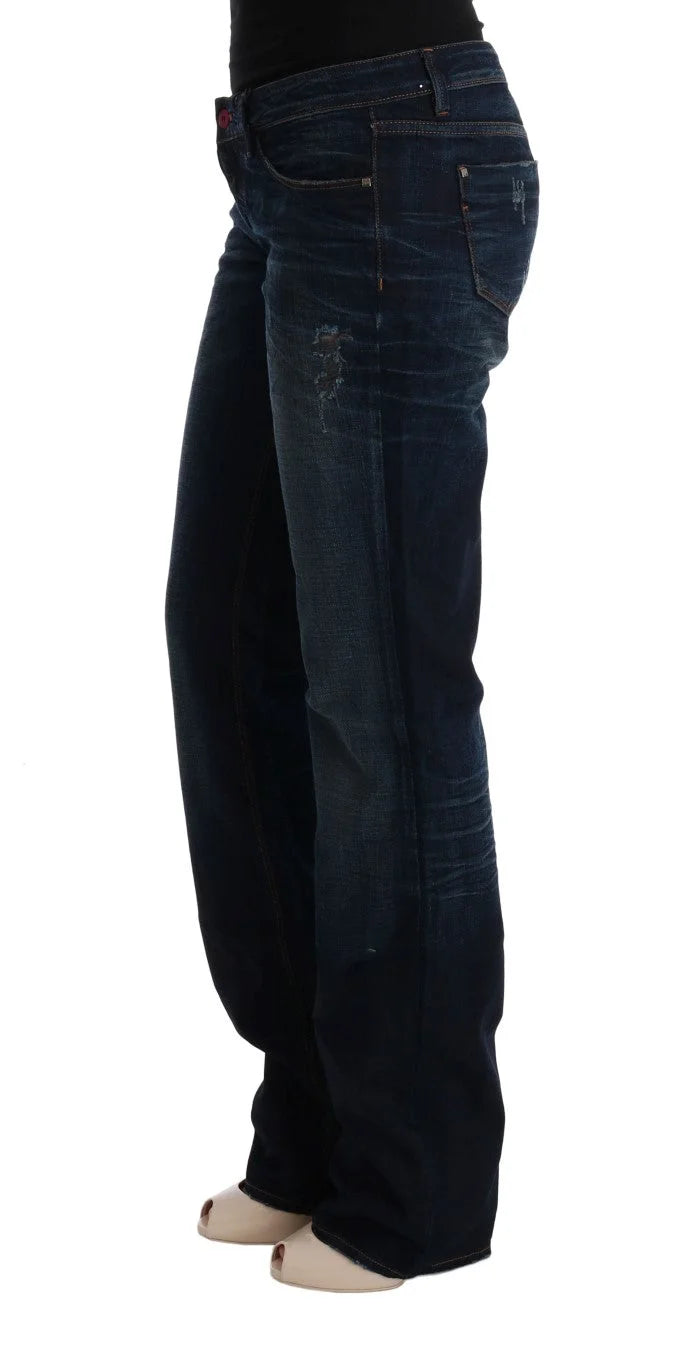 Costume National Blue Cotton Regular Fit Denim Jeans - W28 - Jeans