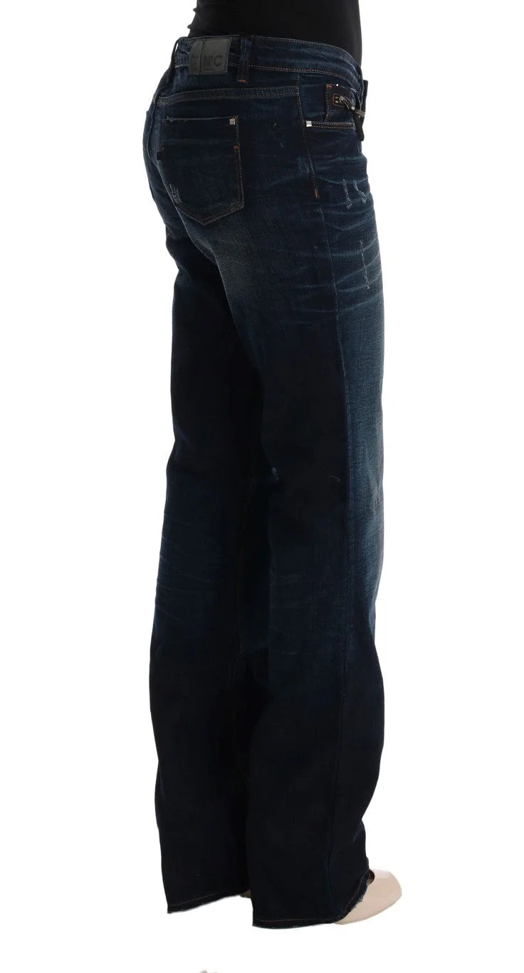 Costume National Blue Cotton Regular Fit Denim Jeans - W28 - Jeans