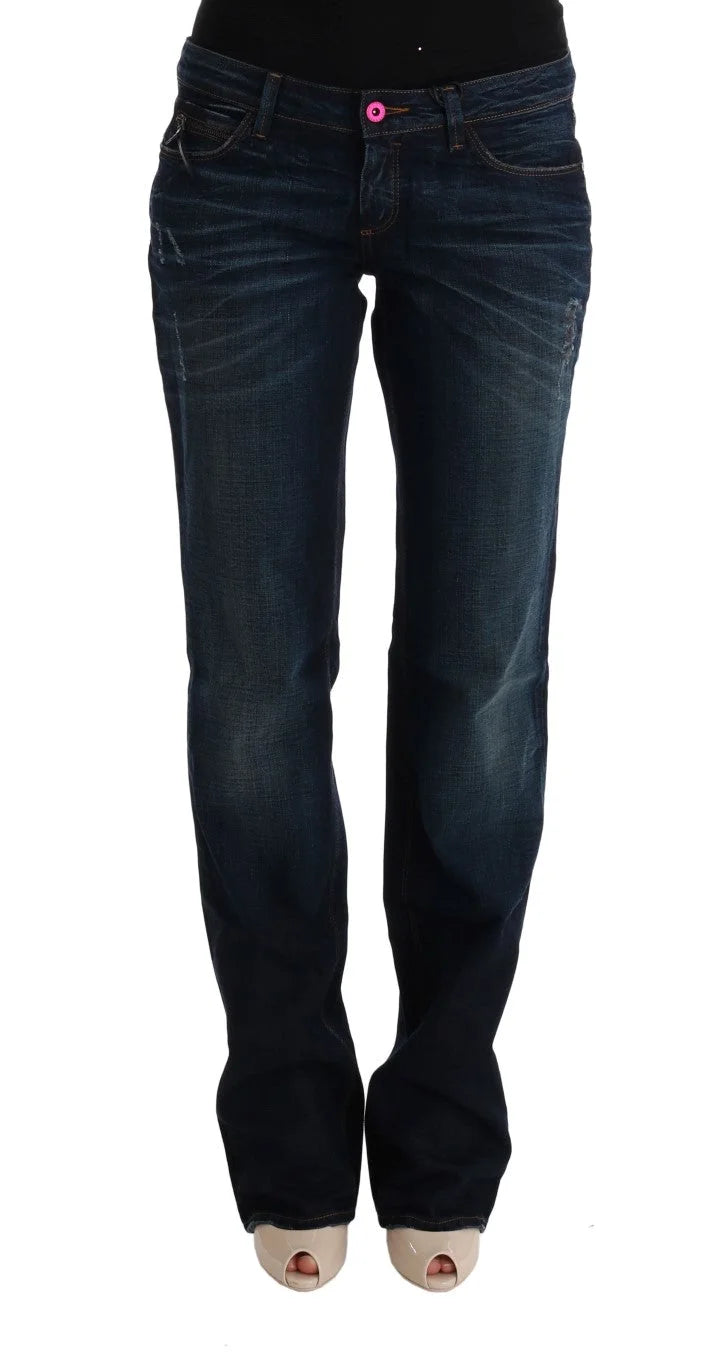 Costume National Blue Cotton Regular Fit Denim Jeans - W28 - Jeans