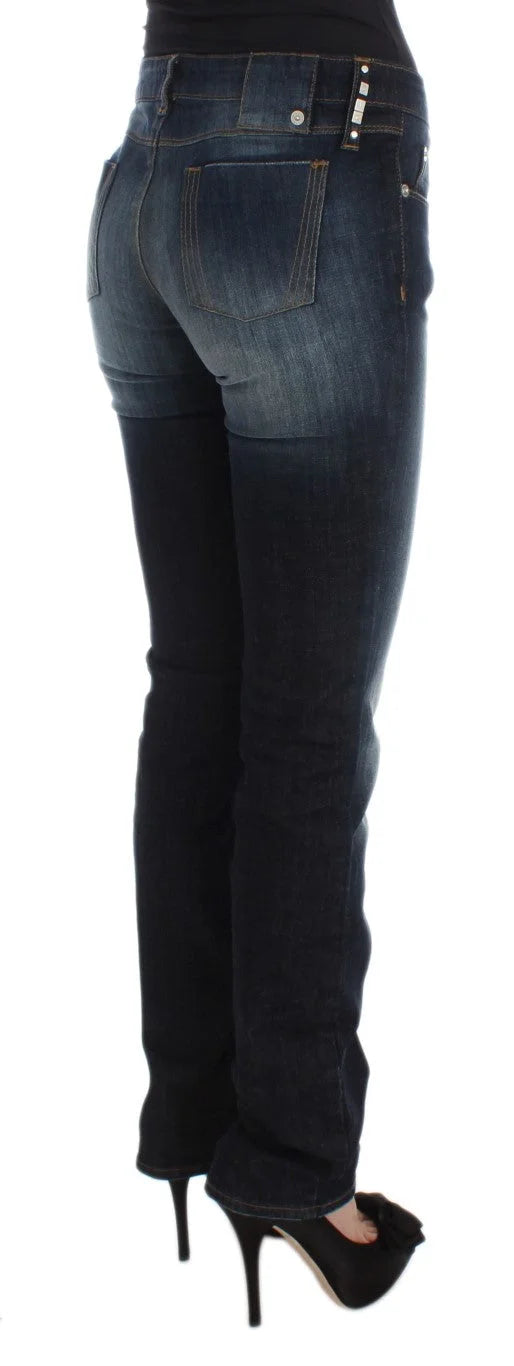 Costume National Blue Cotton Slim Fit Bootcut Jeans - W26 - Jeans