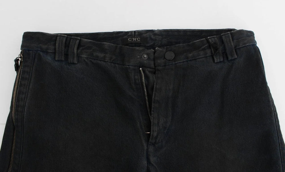 Costume National Blue Cotton Slim Pants Denim Jeans - W34 - Jeans